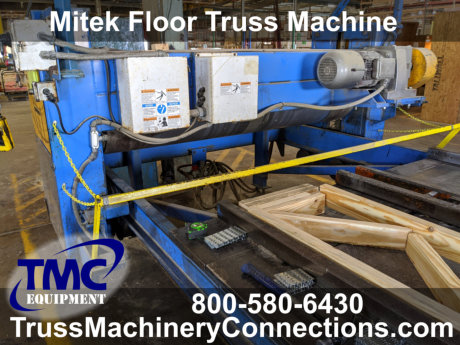 Mitek Floor Truss Machine for sale!